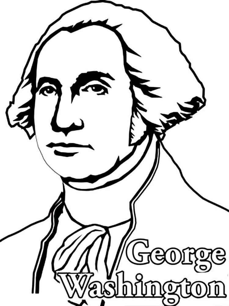 750x1000 George Washington Coloring Pages