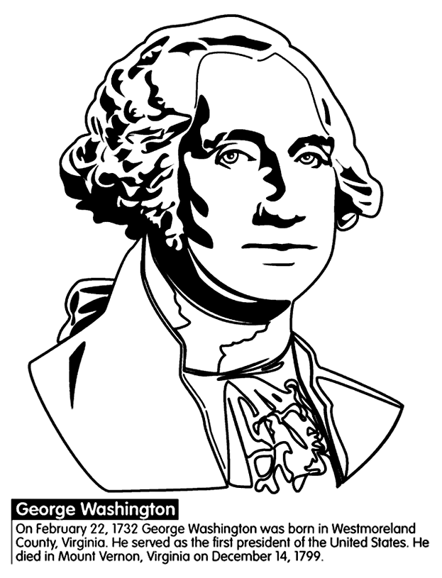 623x815 U.s. President George Washington Coloring Page