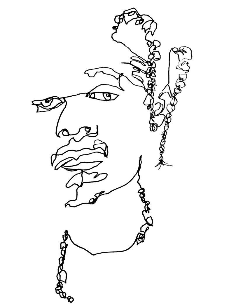 785x1048 A Line Is A Terrible Thing To Waste Blind Contour Drawing, Artsy
