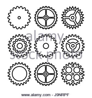 300x320 Cogs And Gears Of Clock. Vector Stock Vector Art Amp Illustration