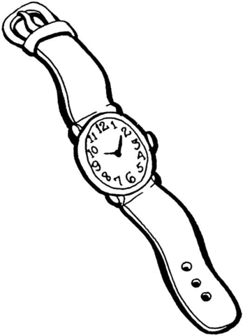 348x480 Hand Watch For Men Coloring Page Free Printable Coloring Pages