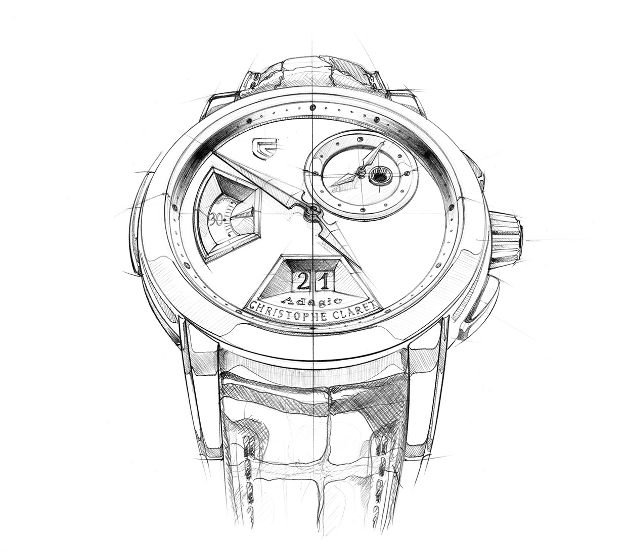 1240x1093 Illustration Sketches For Christophe Claret Website 11