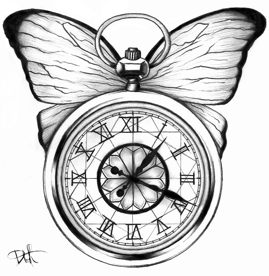 862x886 Old Pocket Watch Pencil Drawings Pocket Watch Drawing Art