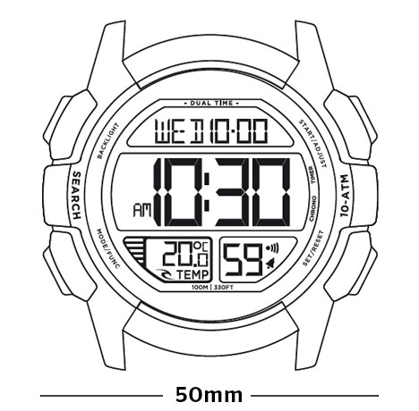 468x460 Drifter Digital Watch Mens Surf Watch Rip Curl
