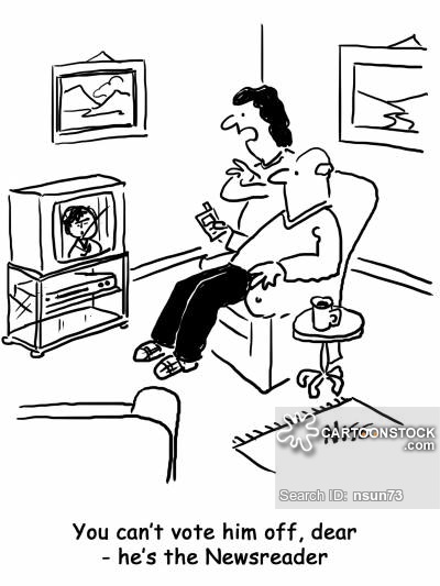 400x533 Watching Tv News And Political Cartoons