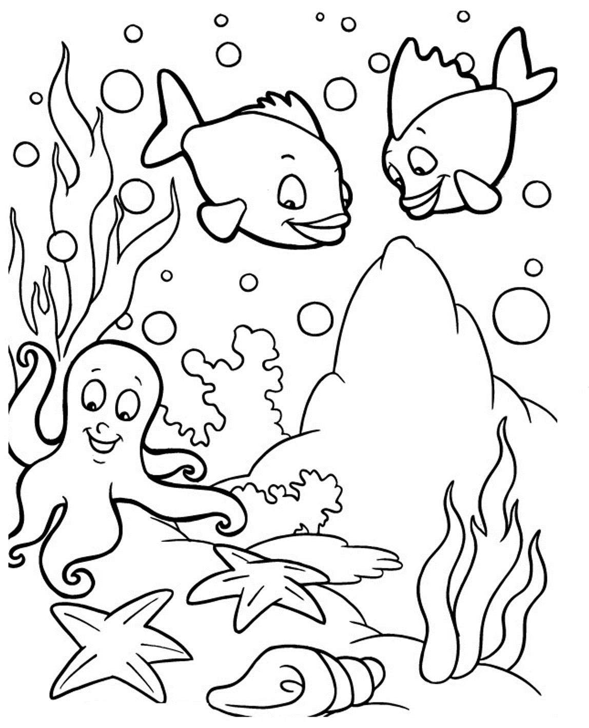Water Animals Drawing at GetDrawings | Free download