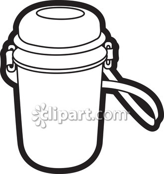 330x350 Water Bottle Clipart Black And White
