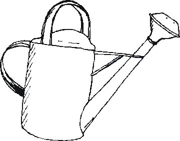 360x282 Watering Can Coloring Pages
