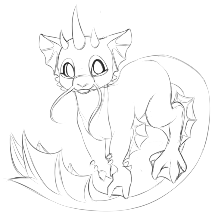 714x714 Cute Water Dragon [Free] By Xangelfeatherx