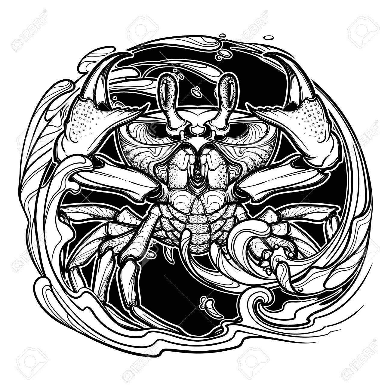 1300x1300 Alchemy Element Of Water. Zodiac Sign