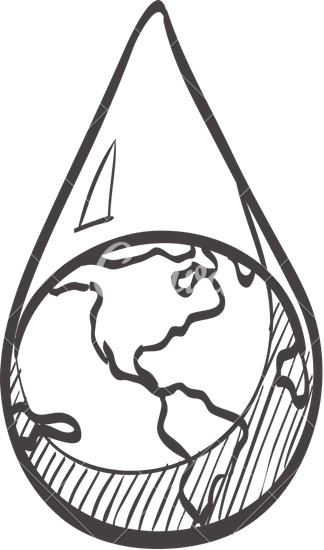 324x550 Sketch Icon Of An Earth Water Drop