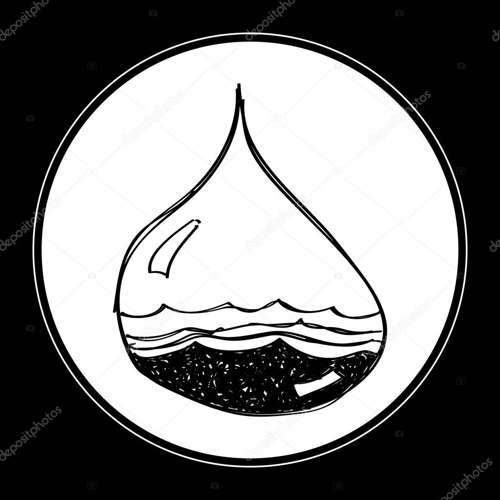 1024x1024 Simple Doodle Of A Water Drop Stock Vector Chrishall