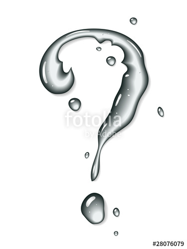 375x500 Vector Water Question Mark