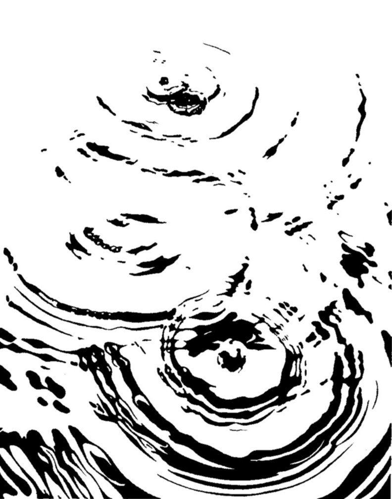 792x1009 Ripples Drawing