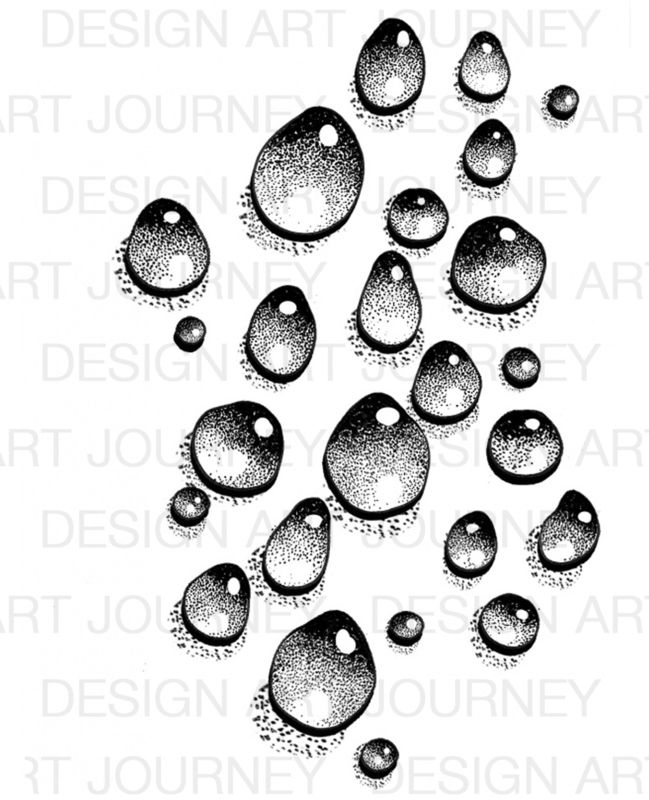 649x800 Art Journey Stamps Waterdrops 1 Drawing Stamps