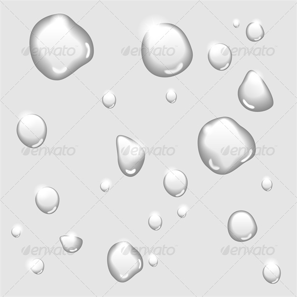 590x590 Vector Water Drops Background Water Drops, Drop And Water