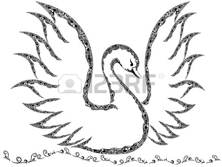 450x338 Swan Drawing Stock Photos. Royalty Free Business Images