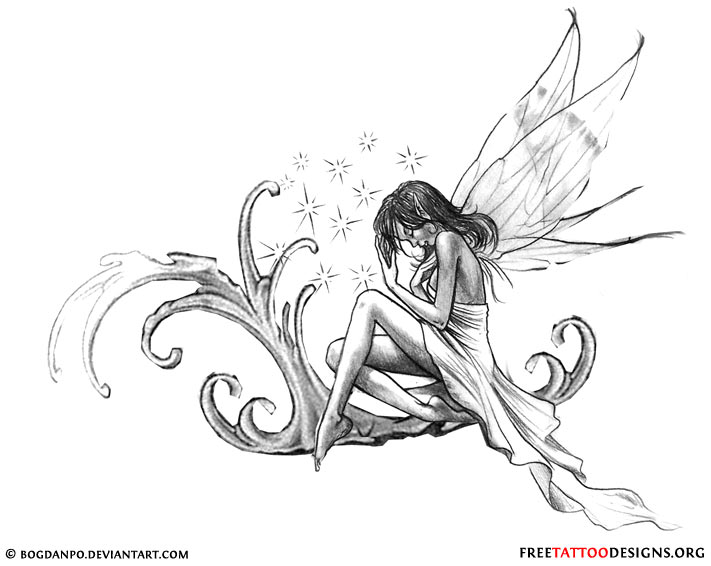 711x566 Fairy Tattoos Cute, Evil, Small Fairy Tattoo Designs And Ideas