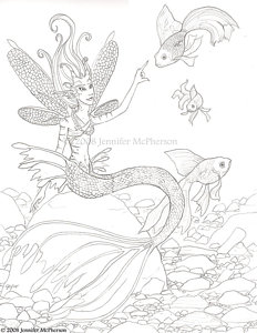 232x300 Water Fairy Drawings