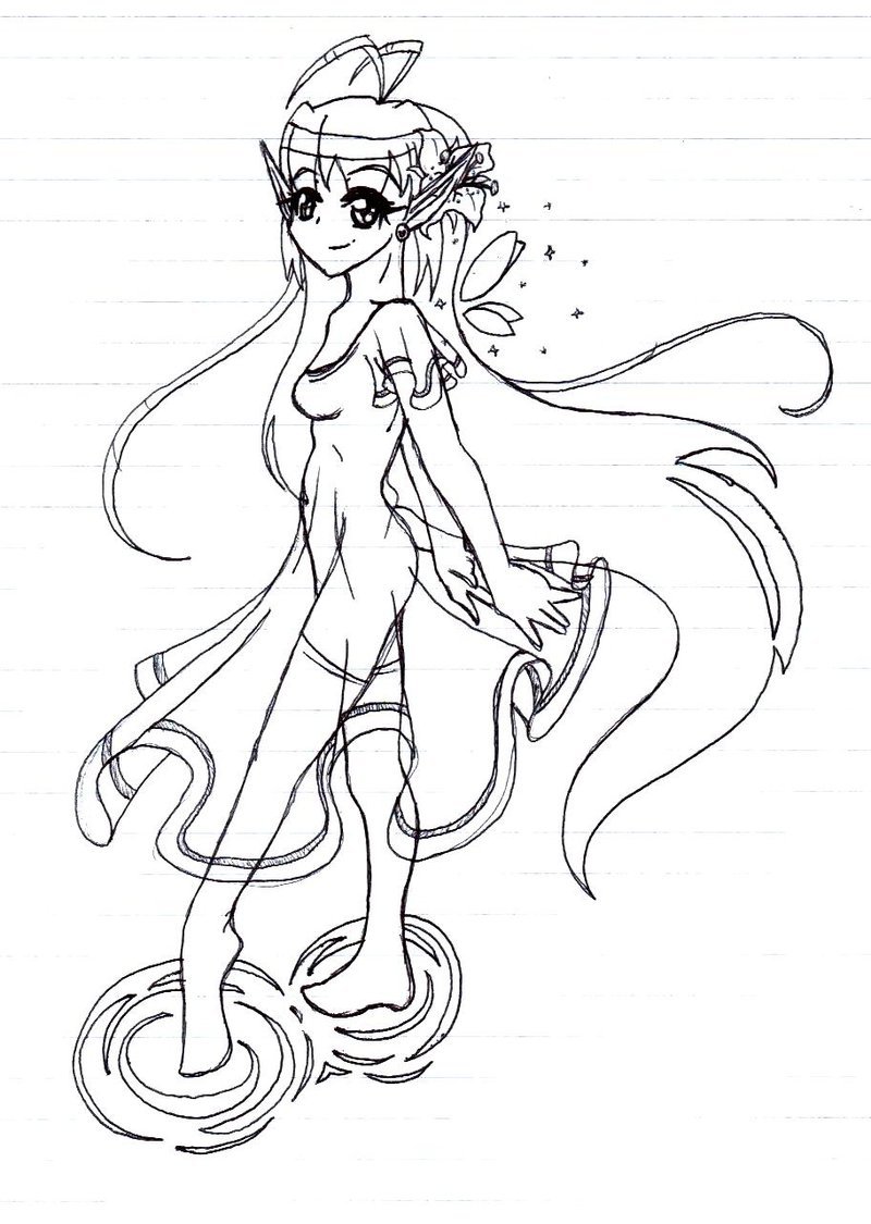 800x1125 Water Fairy By Foxy Sketches
