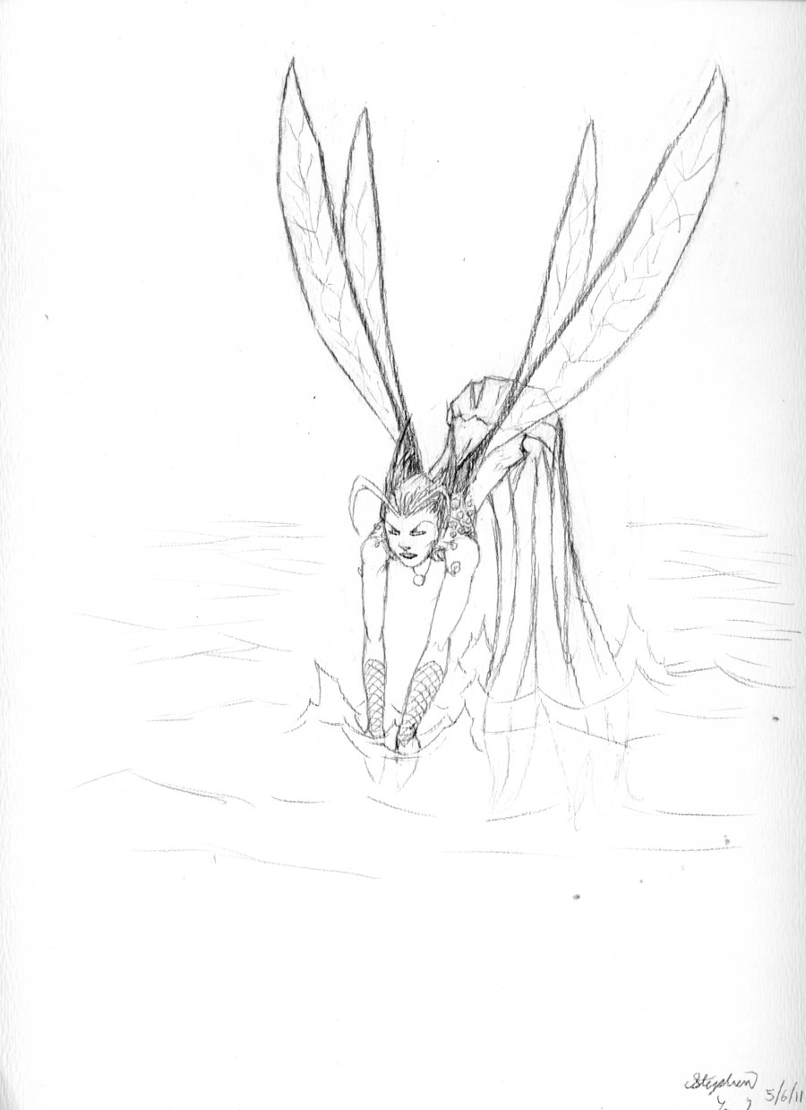 900x1239 Water Fairy Sketch By Scooter1ss