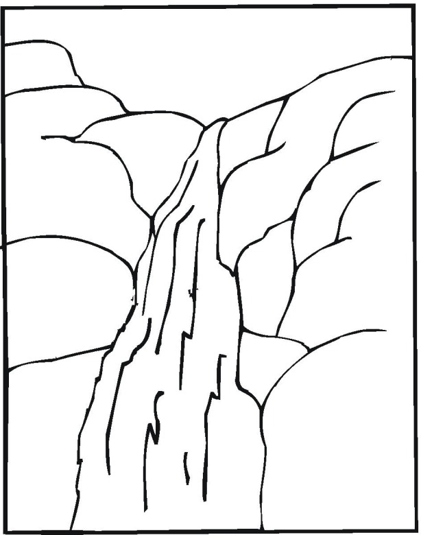 614x780 Waterfall 3 Coloring Page Water Works! Wood