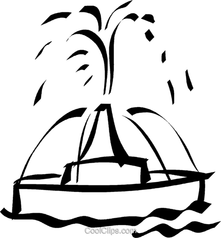 447x480 Water Fountain Royalty Free Vector Clip Art Illustration Vc032983