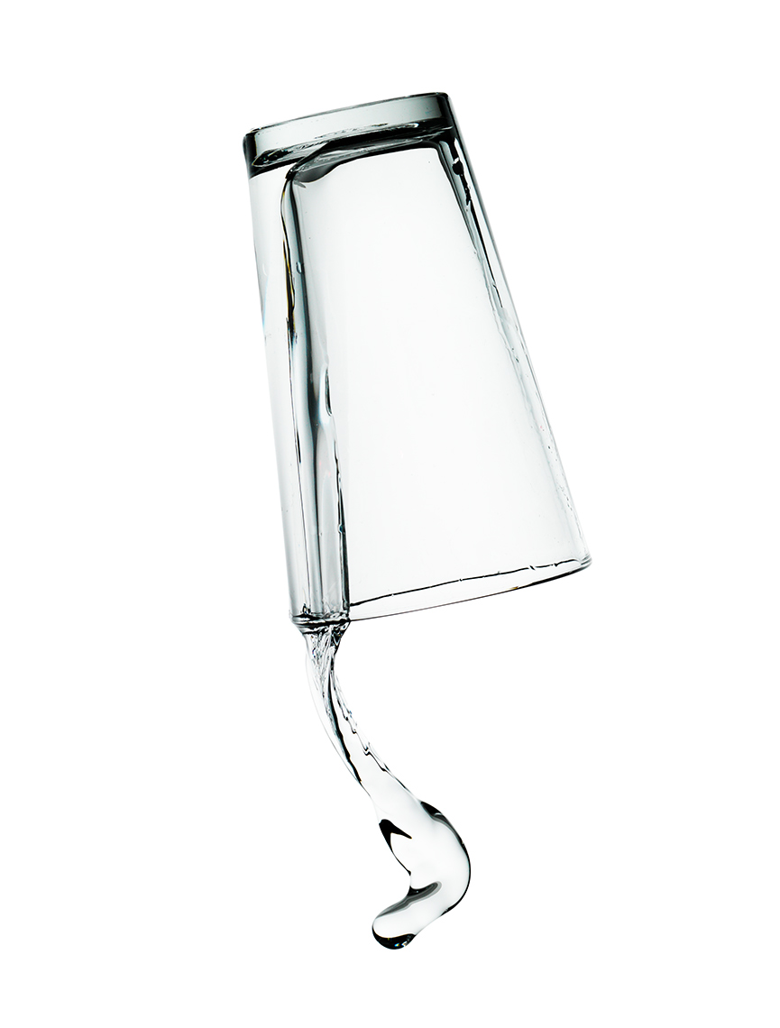 865x1140 Falling Water Glass Bruce Peterson Photography