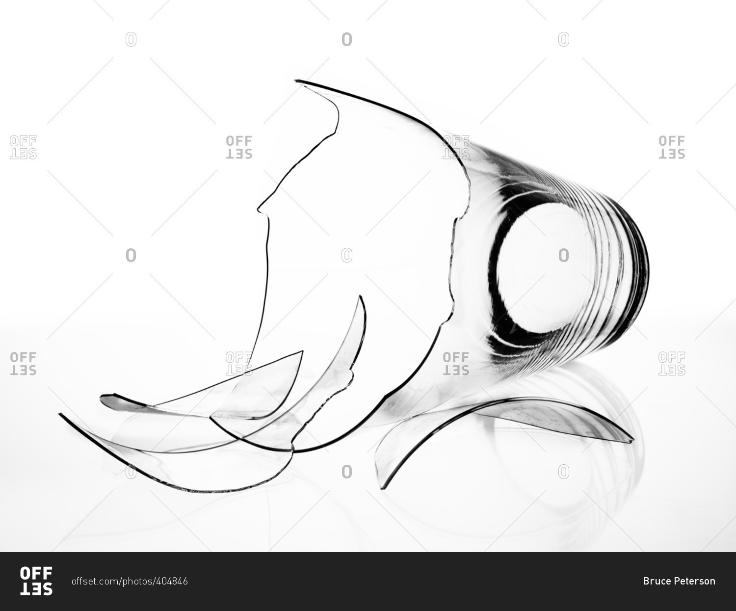 1500x1245 A Broken Water Glass Stock Photo