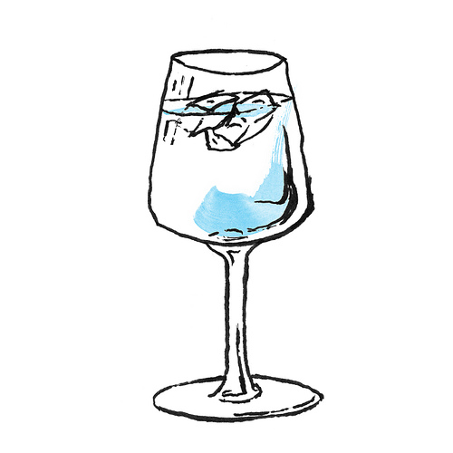 500x500 Ice Water Glass Illustration One Of The Illustrations