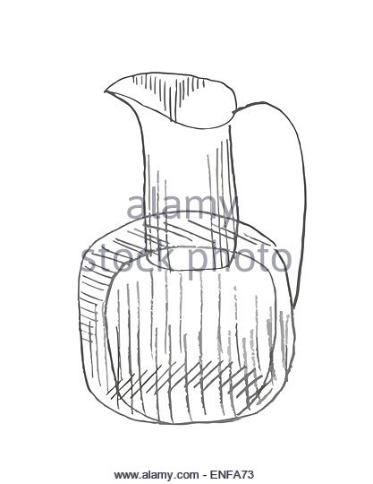 417x540 Water Jug Drawing Cut Out Stock Images Amp Pictures