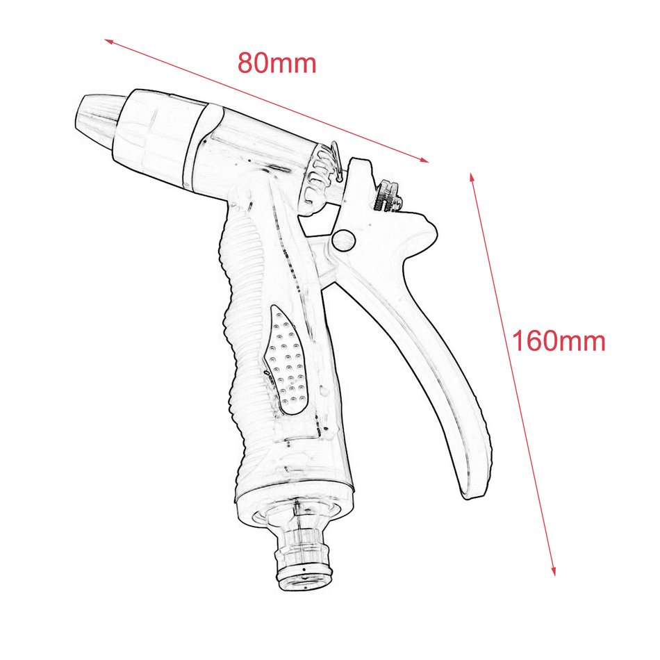 950x950 Pure Copper High Pressure Water Gun Car Squirt Gun Auto Washing