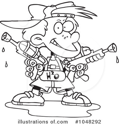 400x420 Water Guns Clipart