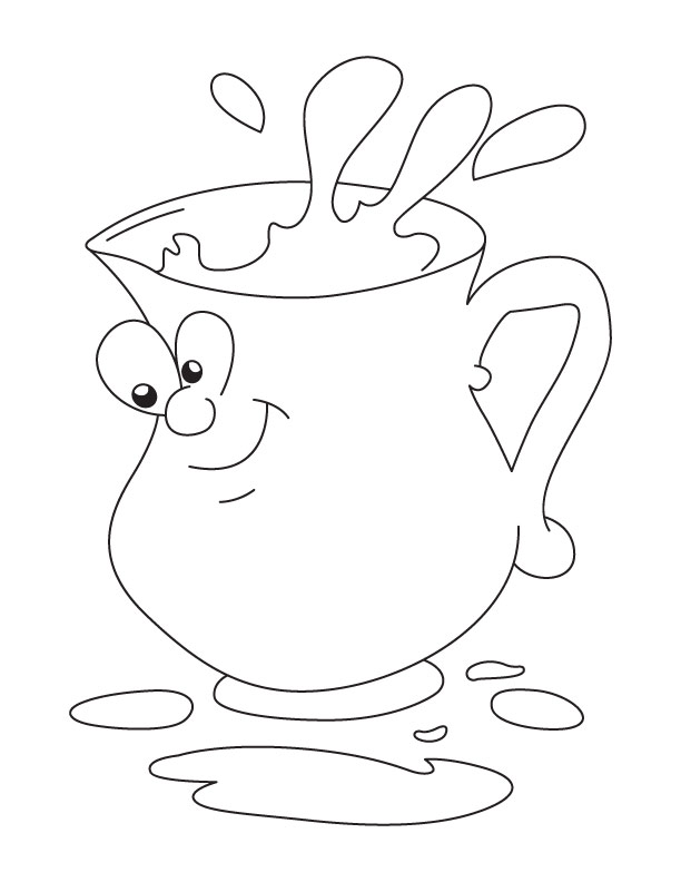 612x792 Jug Coloring Pages