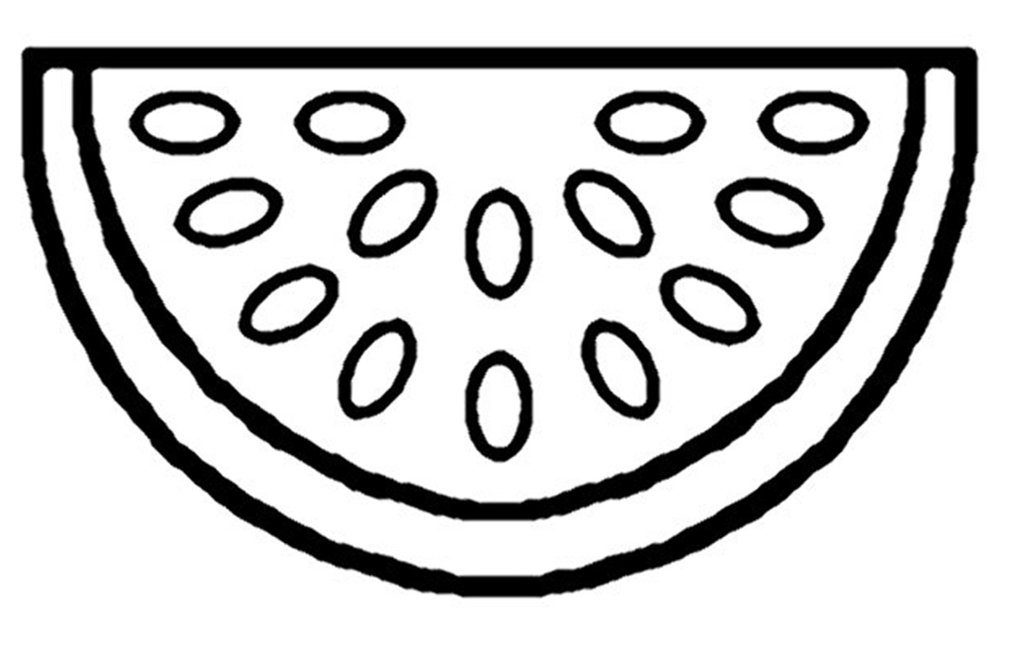 1024x648 Watermelon Coloring Pages