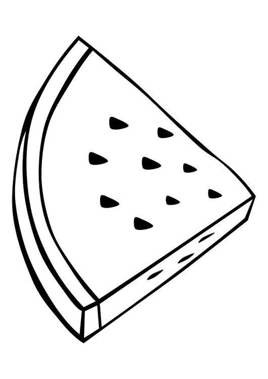 531x750 Coloring Page Watermelon