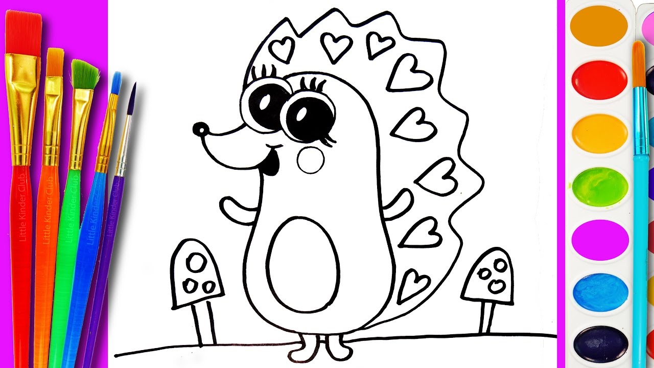 1280x720 Drawing Coloring Baby Animals For Kids Learn How To Draw