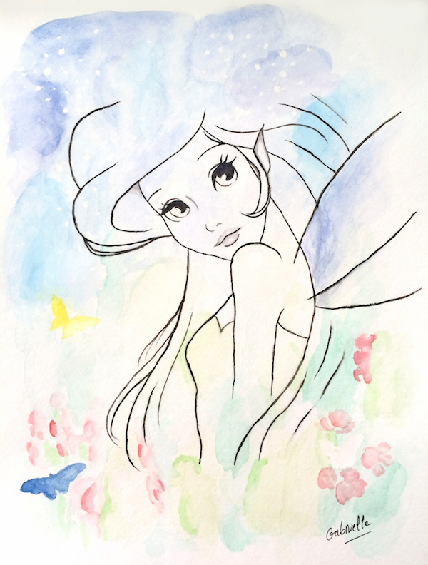 600x792 Flower Fairy Watercolor Painting By Angelicwicca Fairies