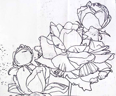 400x332 Watercolor Painting Demo Flowers