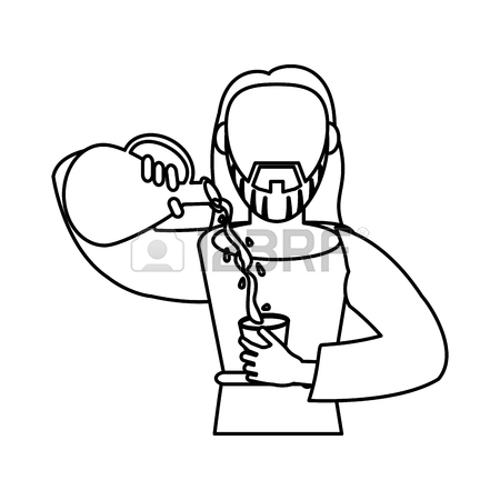 450x450 Drawing Jesus Christ Miracle Water And Wine Vector Illustration