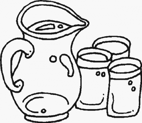 550x478 Water Pitcher Coloring Pages