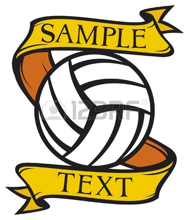 385x450 Volleyball Club Emblem Label, Design Royalty Free Cliparts