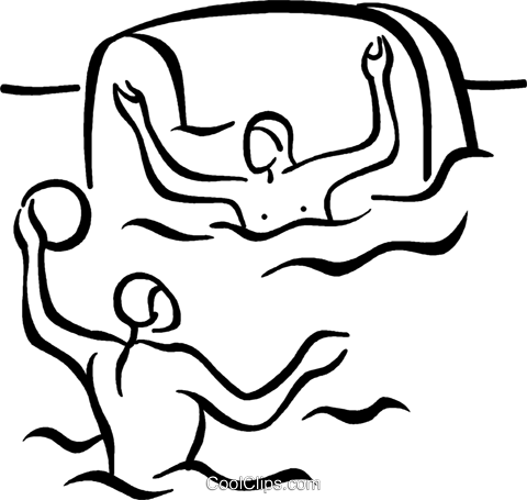 480x455 Water Polo Royalty Free Vector Clip Art Illustration Vc035443