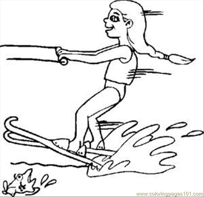 650x630 Water Waterski Rdax 65 Coloring Page