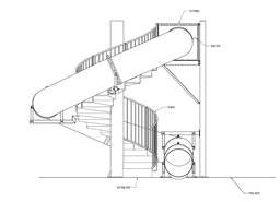 256x185 Natural Structures Water Slides Entry Height 11' To 13'