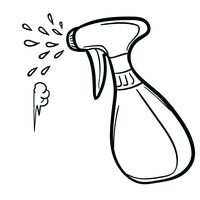 200x200 Spray Bottle Vector Image
