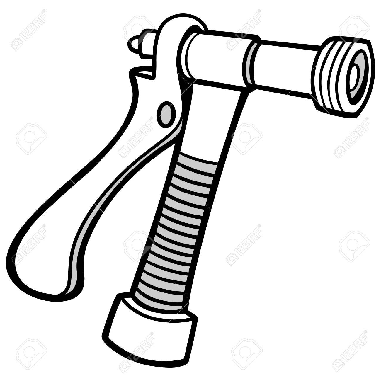 1300x1300 Water Spray Gun Illustration Royalty Free Cliparts, Vectors,