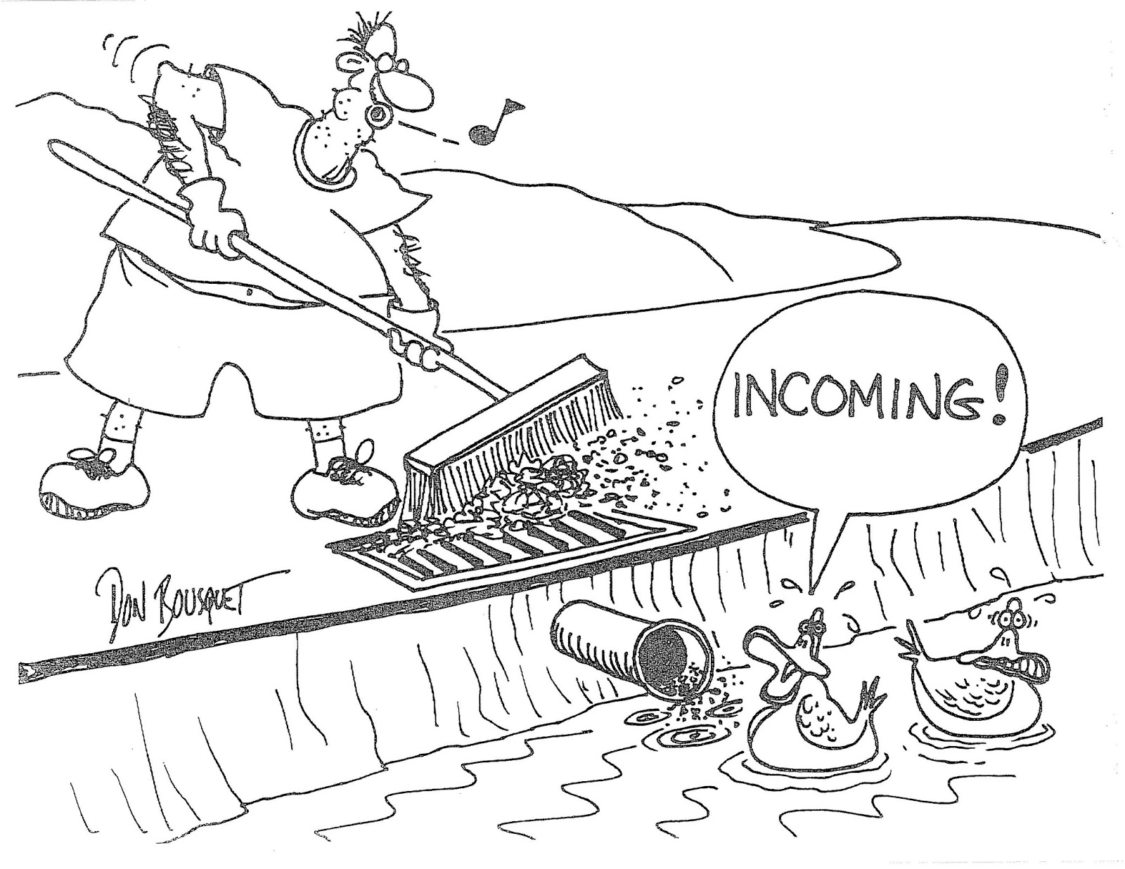 Water Stream Drawing