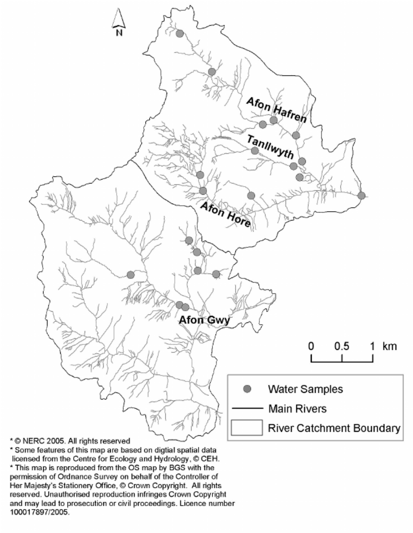 850x1098 Location Map For Stream Water Samples Collected