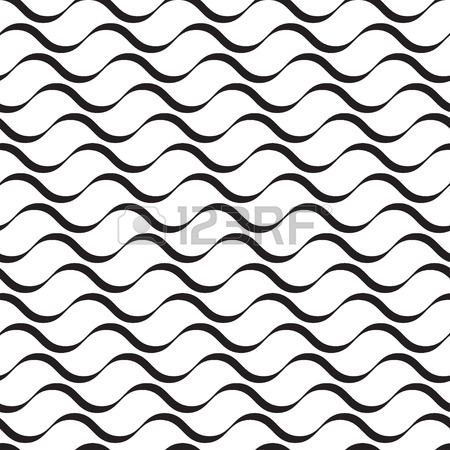 450x450 Water Seamless Pattern. Background Of Curled Abstract Blue Waves